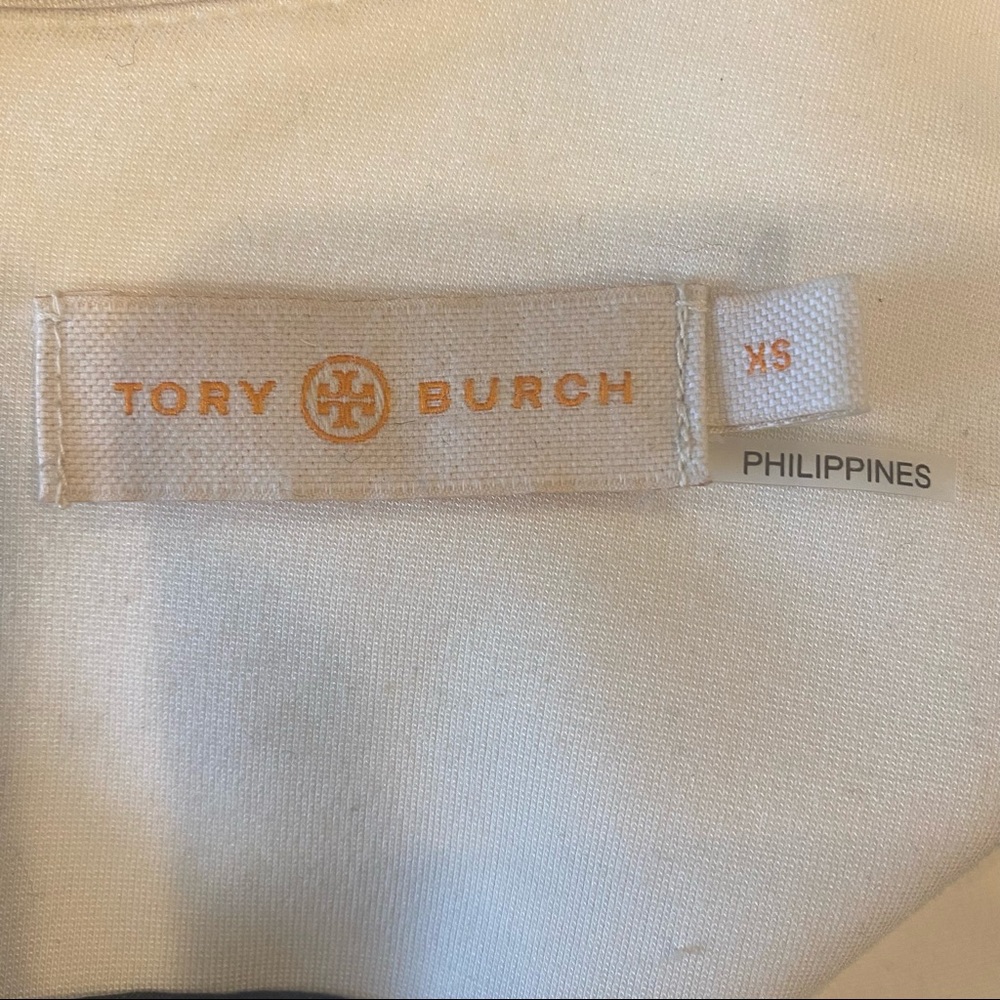 TORY BURCH Sleeveless Mod Design (Navy Rust & Gold) Midi A-line Dress - Picture 8 of 9